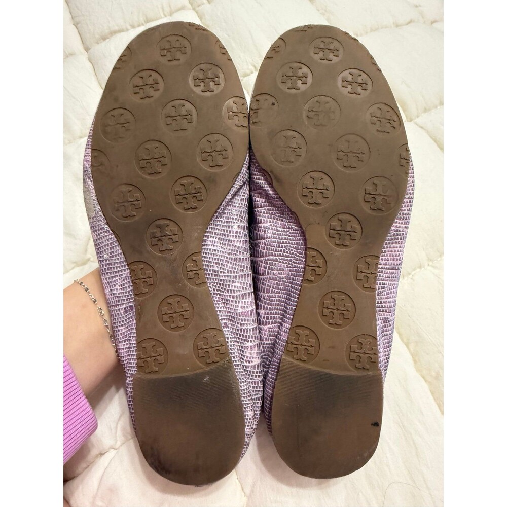 Tory Burch Snake Print Leather 7.5 - Picture 4 of 7